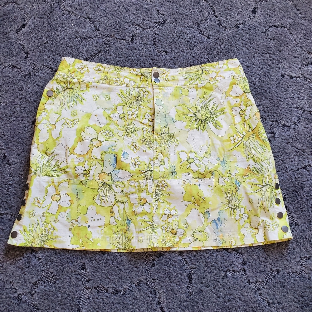 Title Nine Brash Skirt Watercolor Print Size 12